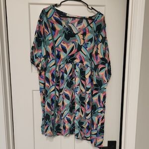 Floral Multicolor Midi Dress